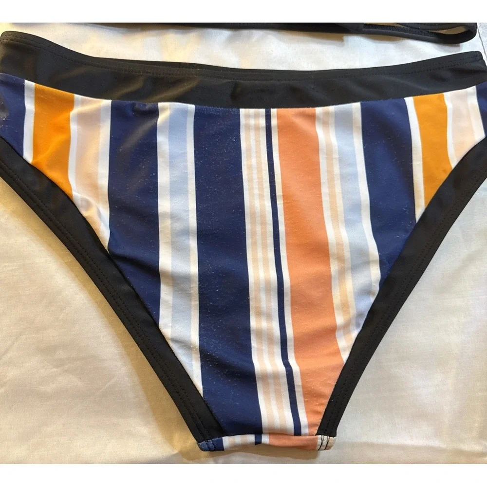 ROMWE striped bikini